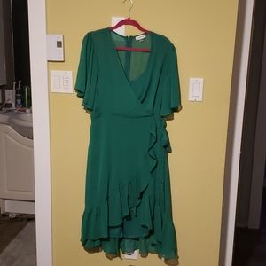 Emerald Green Calvin Klein Dress